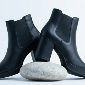 Monochrome Platform Court Shoes