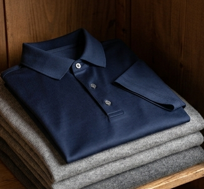 Mercerized Cotton Polo Shirt