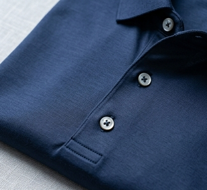 Mercerized Cotton Polo Shirt